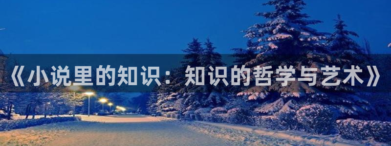 牛眼看书官网：《小说里的知识：知识的哲学与艺术》